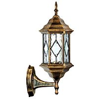 Светильник садово-парковый Feron PL121 220В 100Вт Е27 IP44 Черное золото 400х185х215мм картинка 